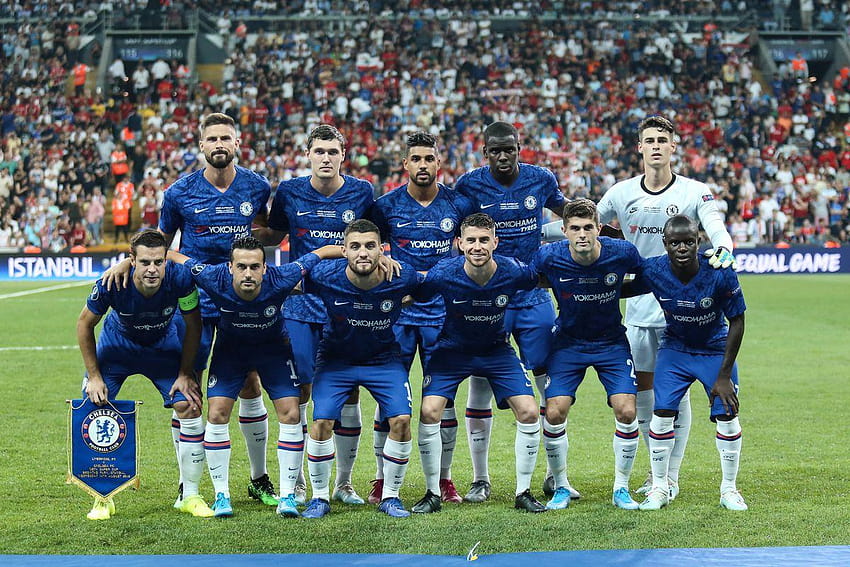 Chelsea Premier League, listas de elenco da Liga dos Campeões, elenco do Chelsea 2019 papel de parede HD