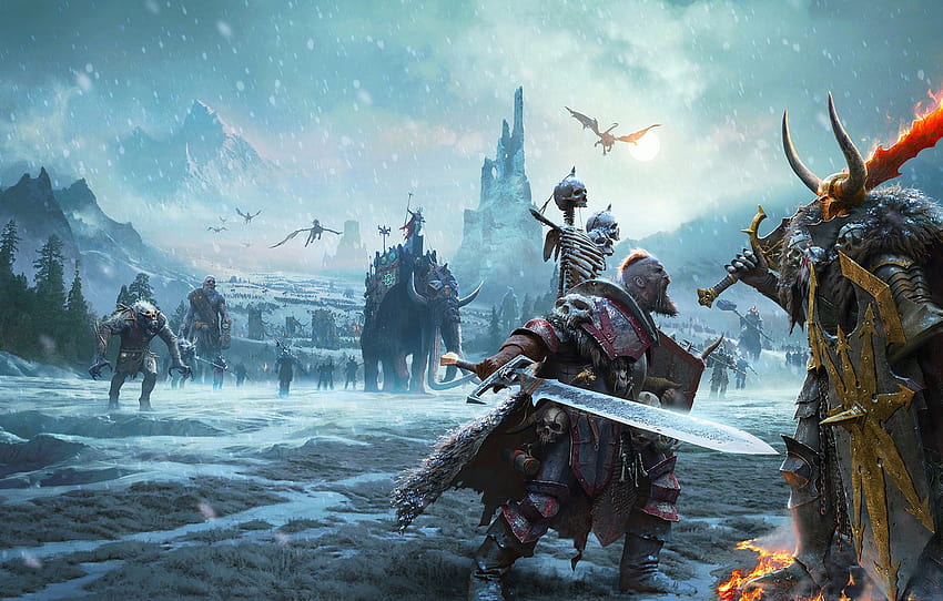 Chaos, Chaos, Archaon Seaspray, The Wanderer's Wulfric, Warhammer Fantasy Battle, Abschnitt игры, Warhammer Age of Sigmar HD-Hintergrundbild