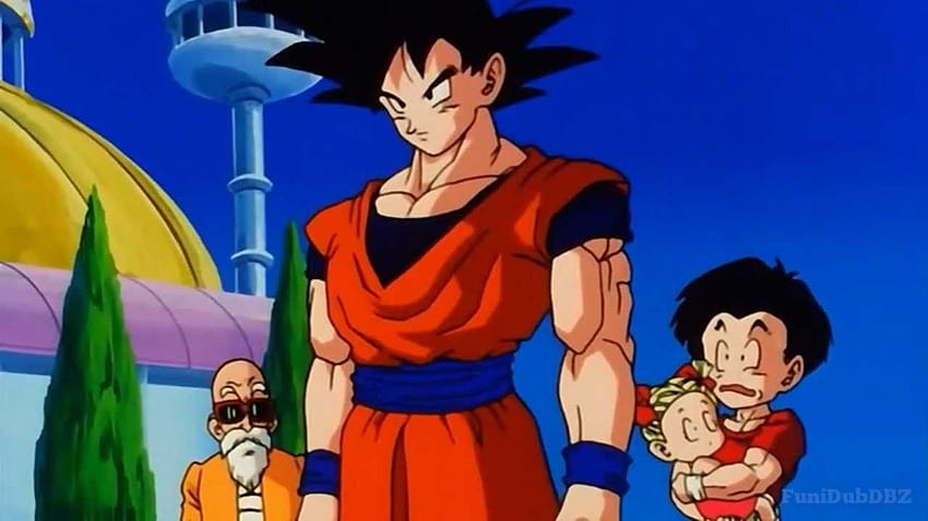 Goku Tells Everyone The Bad News, Vegeta and Gohan Are Dead, db android vegito and chichi HD wallpaper