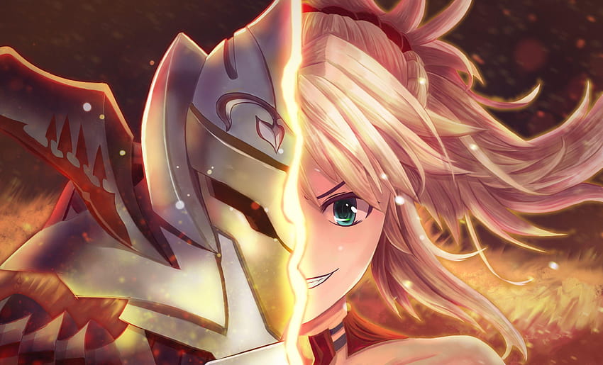 Mordred, Fate Apocrypha, Saber Of Red, Blonde, Creepy Sfondo HD