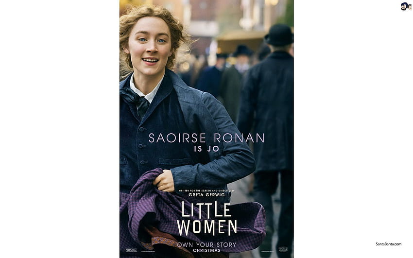 Saoirse Ronan como Jo en la película de Hollywood de Greta Gerwig, Little, little women poster fondo de pantalla