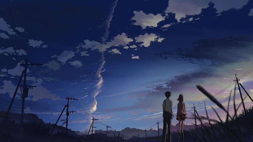 langit, garis, Sentimeter Per Detik, makoto shinkai Wallpaper HD