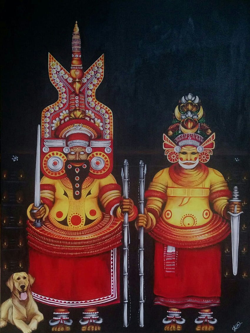 Sree Muthappan painting on Behance ...in.pinterest HD phone wallpaper