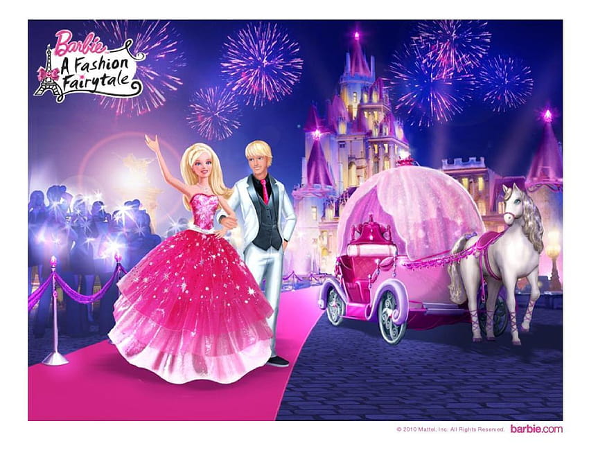 Barbie a fashion fairytale 190004, Барби мода HD тапет
