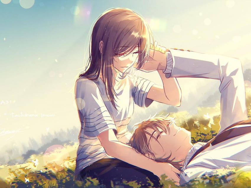 Cute Anime Couple Meadow Love Love Couples Anime Hd Wallpaper Pxfuel 1113