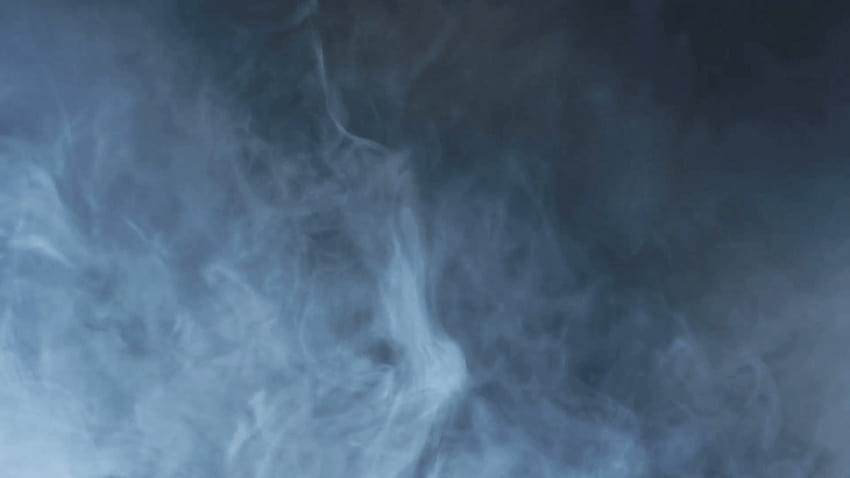Smoke abstract. Smoke cloud. Smoke on black backgrounds in blue light, blue smoke background HD wallpaper
