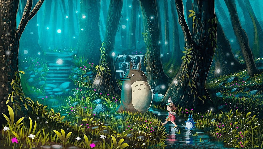 Studio Ghibli, Mi Vecino Totoro, Totoro / y s Móviles fondo de pantalla