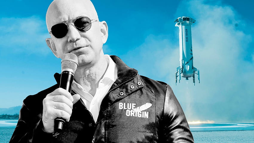 Blue Origin de Jeff Bezos dit qu'il emmènera un civil dans l'espace en juillet, jeff bezos blue origin Fond d'écran HD