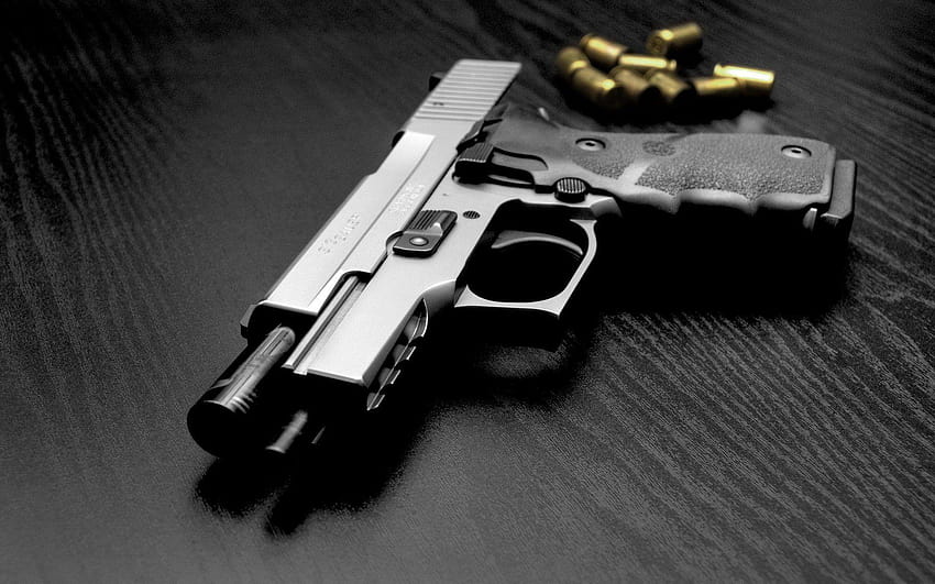 Sig Sauer Pistol Full and Backgrounds, sig Sauer iPhone Tapeta HD