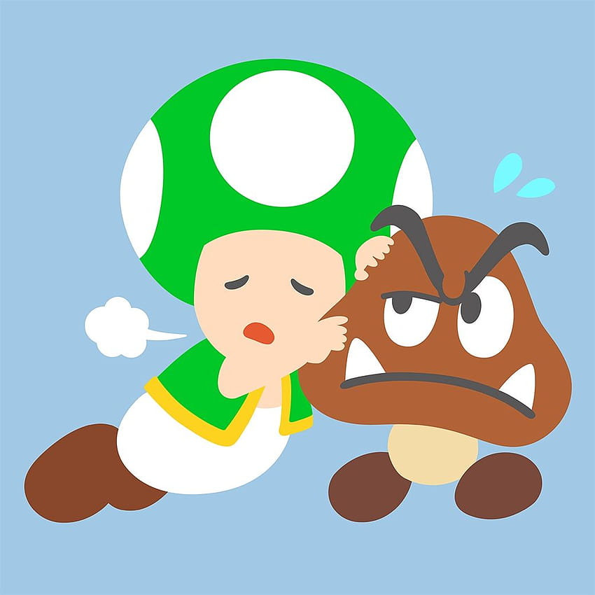 Nintendo Line, green toad mario HD phone wallpaper
