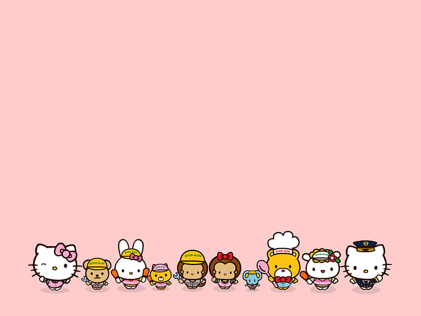 Hello Kitty and Friends, friends and family HD wallpaper