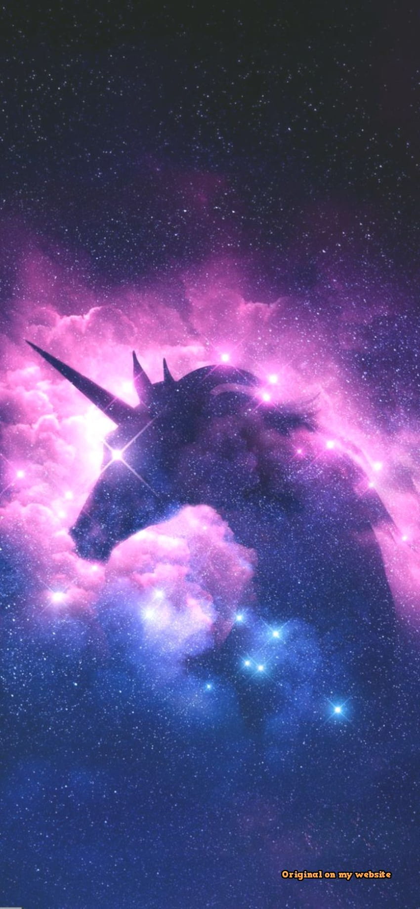 Galaxy Girly Unicorn, purple unicorn HD phone wallpaper