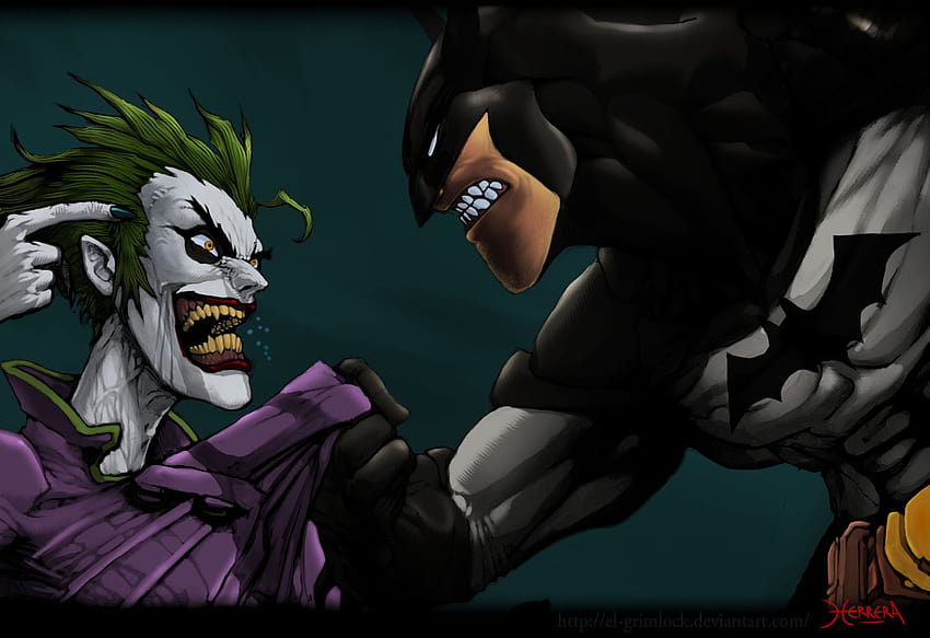 Per visualizzare lo sfondo di Batman vs Joker in, fight of joker and batman HD wallpaper