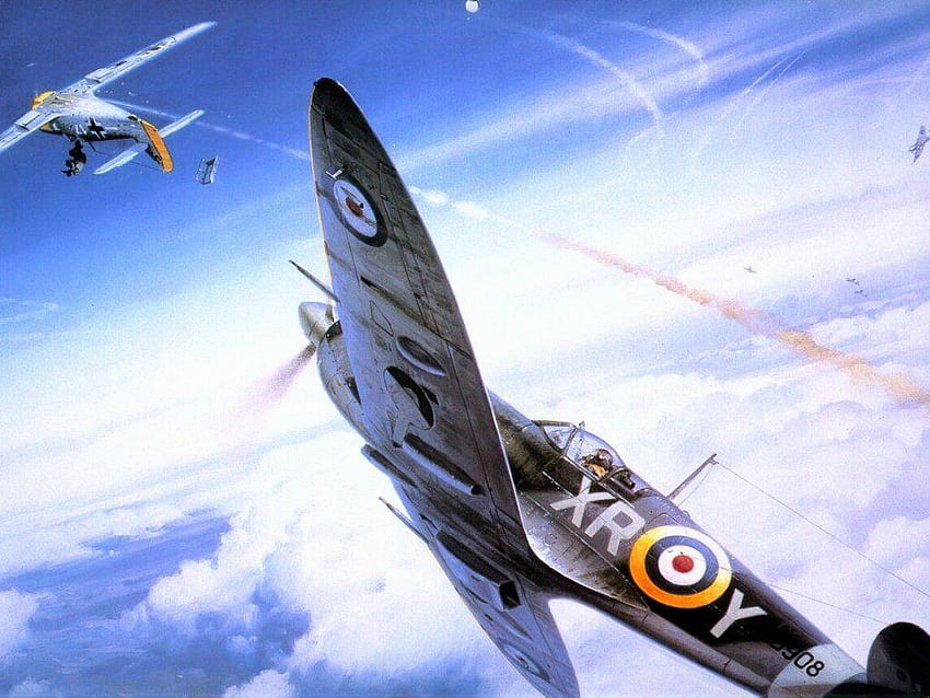 Samoloty myśliwskie z II wojny światowej, samoloty z II wojny światowej Tapeta HD