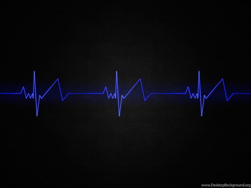 1920x1200 Heart Beat Blue Abstract Arrière-plans PC et Mac, couverture twitter Fond d'écran HD