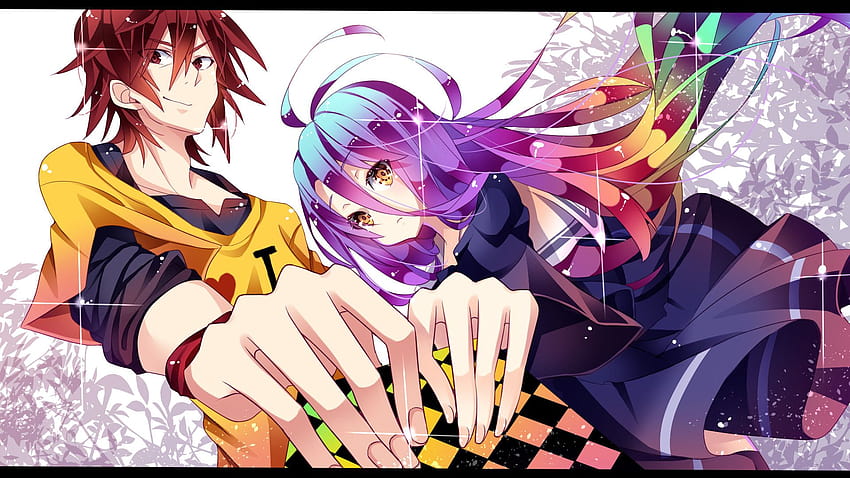 No Game No Life, anime girls purple hair gamer HD wallpaper