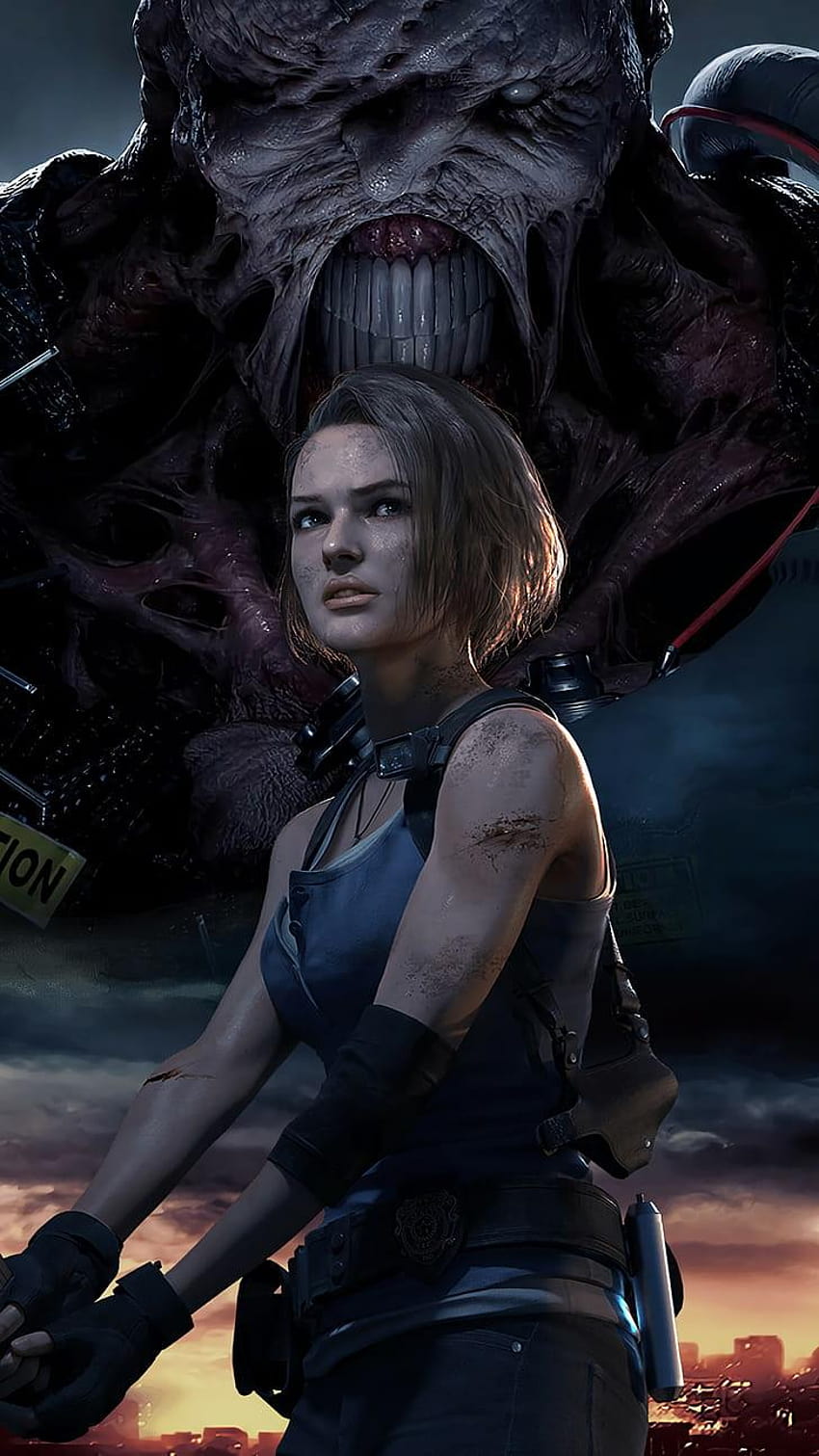 : Jill Valentine, Nemesis, Resident Evil, remake residen evil 3 wallpaper ponsel HD