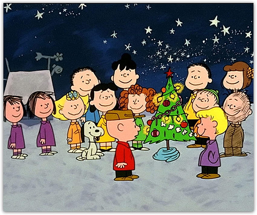 Unique Gift Charlie Brown Cast at Christmas Snoopy Lucy Plush Fleece Blanket Throw 50x60 for Lap Sofa Bed Wall Home Decor : Home & Kitchen HD wallpaper