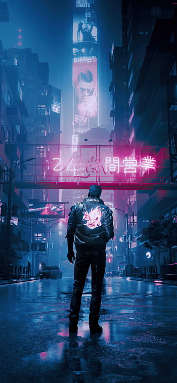 night chase in little china cyberpunk 2077 iPhone Wallpapers Free Download