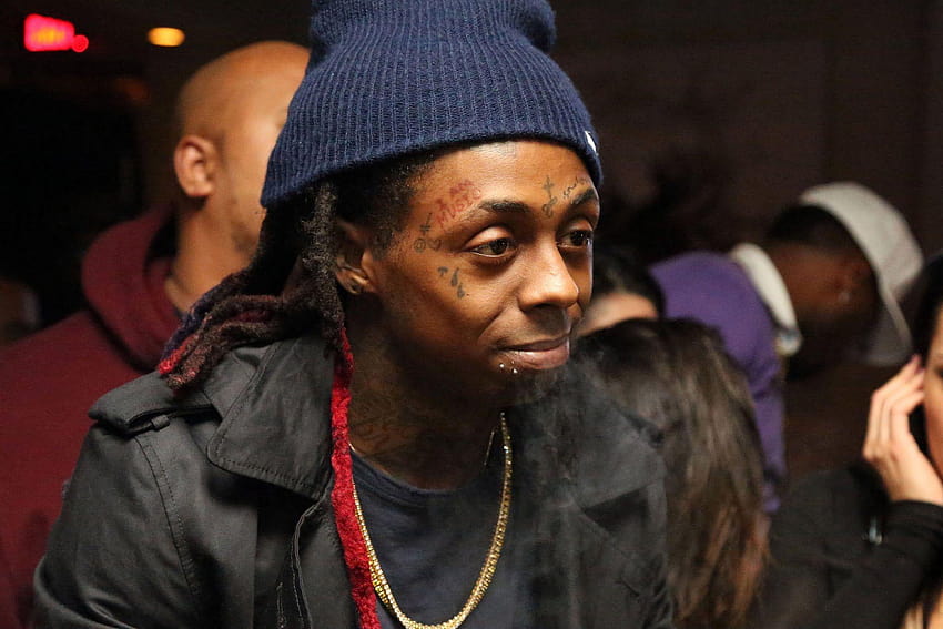 Mann in schwarzer Jacke und blauer Mütze, Lil Wayne 2018 HD-Hintergrundbild
