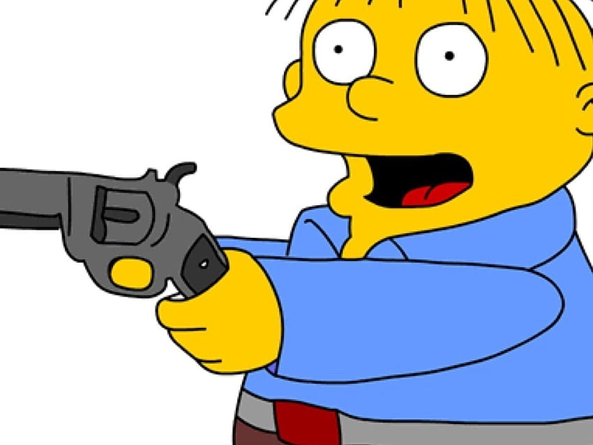 Second Amendment Ralph Wiggum HD wallpaper