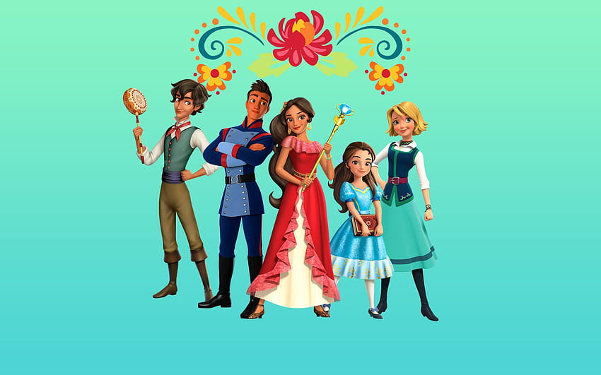 Elena of Avalor: Big with main characters HD wallpaper