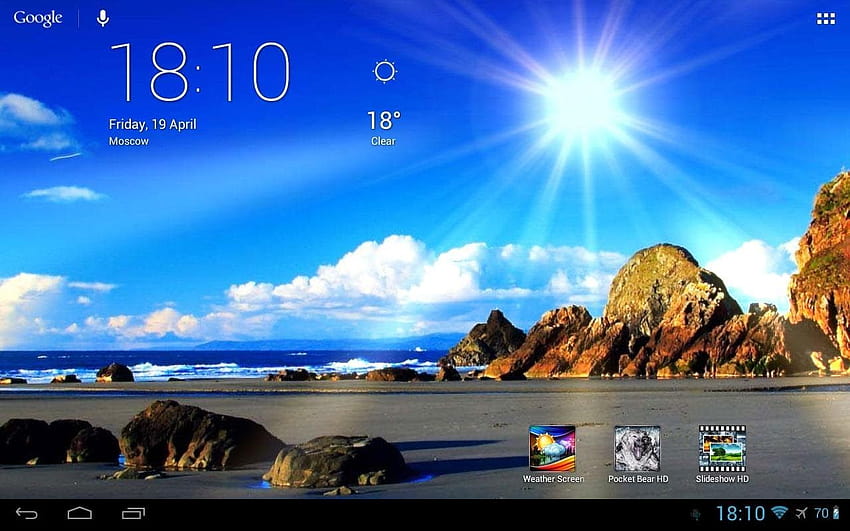 App] Weather Screen Live [DE] [1280x800] para seu , Celular e Tablet papel de parede HD