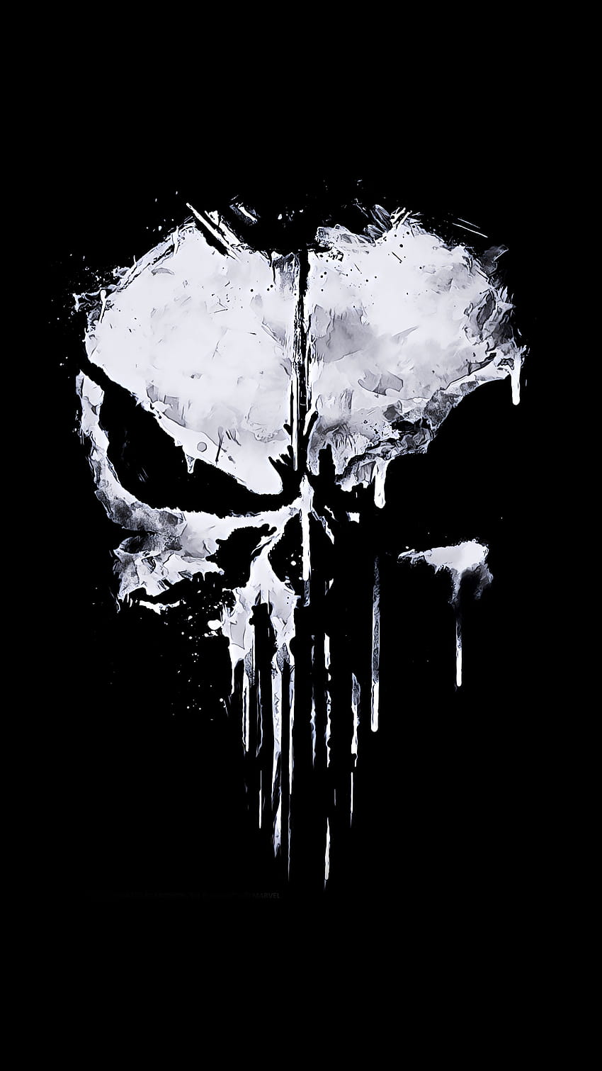 Punisher Skull Logo, Punisher Android Tapeta na telefon HD
