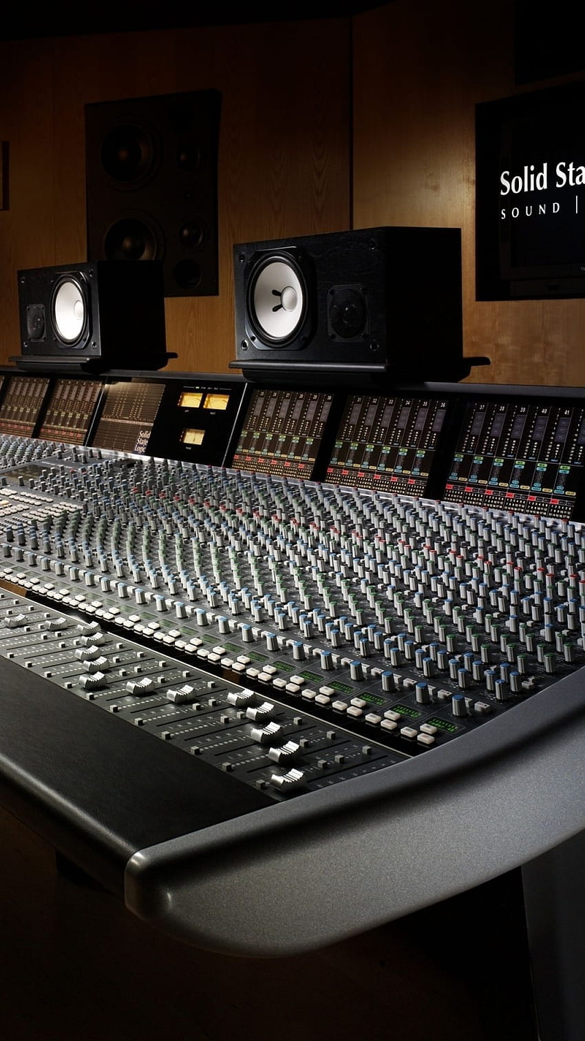 Matériel de studio d'enregistrement sonore, mixeur audio Fond d'écran de téléphone HD