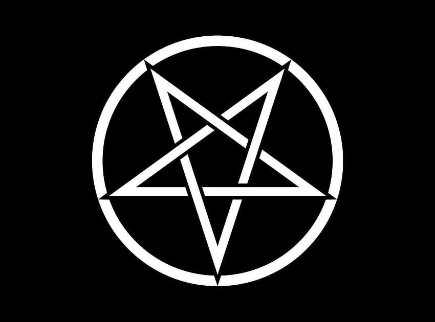 Satanizm, Pentagram / ve Mobil Arka Planlar, minimalist pentagram HD duvar kağıdı