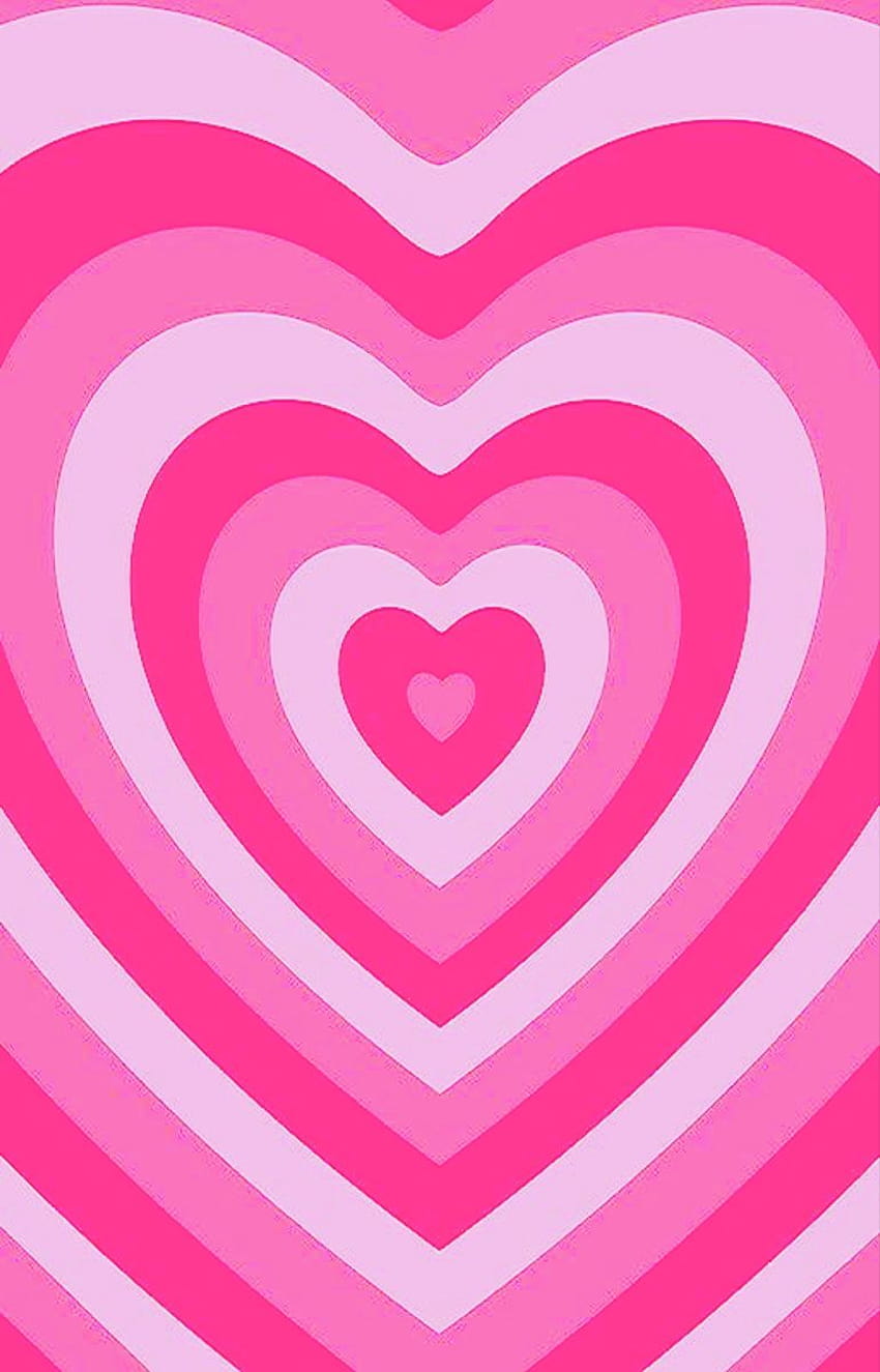 розово сърце <3 през 2021 г., естетични розови сърца HD тапет за телефон