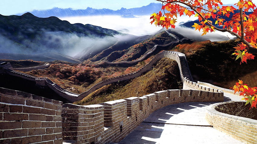 สุดยอด 4 กำแพงเมืองจีนบนฮิป Great Wall of China Panorama วอลล์เปเปอร์ HD