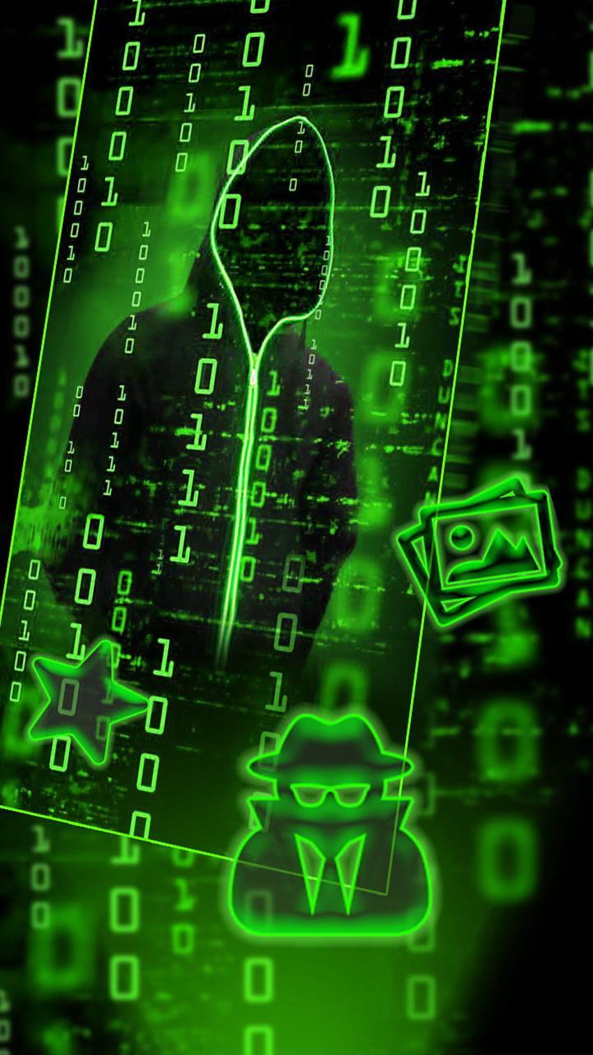 Neon Secret Hacker Launcher Theme para Android, hacker neon Papel de parede de celular HD