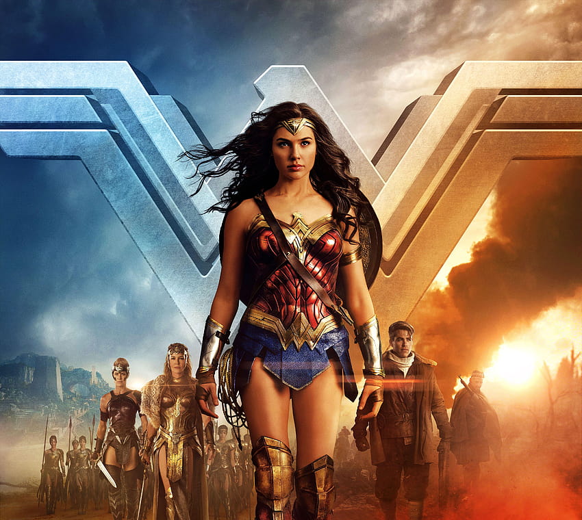Плакат на филма Wonder Woman – в центъра, момиче чудо HD тапет