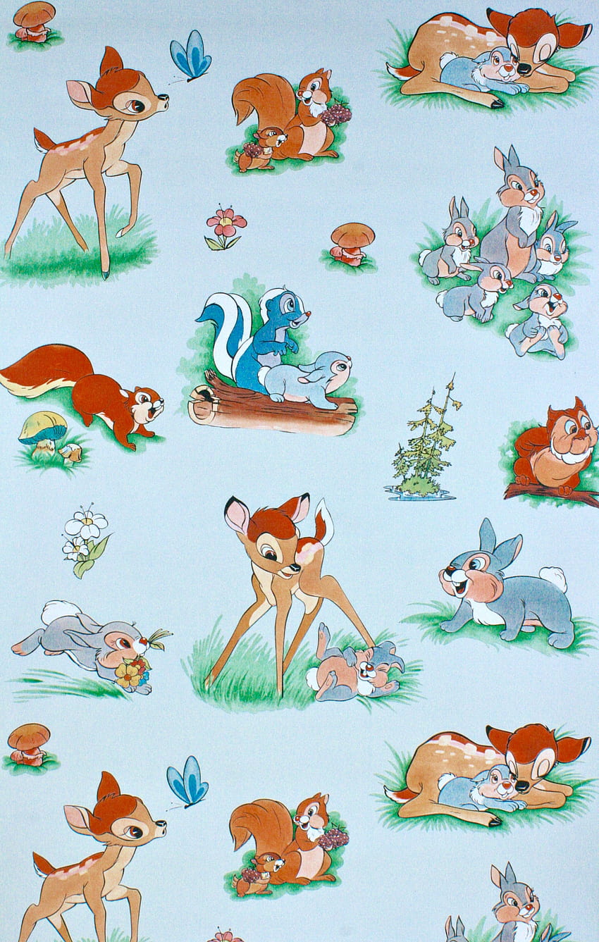 Vintage Kinder Bambi aus den 70er Jahren. Kaufen Sie bei Vintage .be nach mehr Vintage Retro Kids …, Vintage Disney HD-Handy-Hintergrundbild