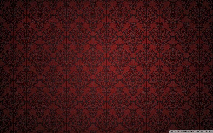 Red Damask Ultra HD wallpaper