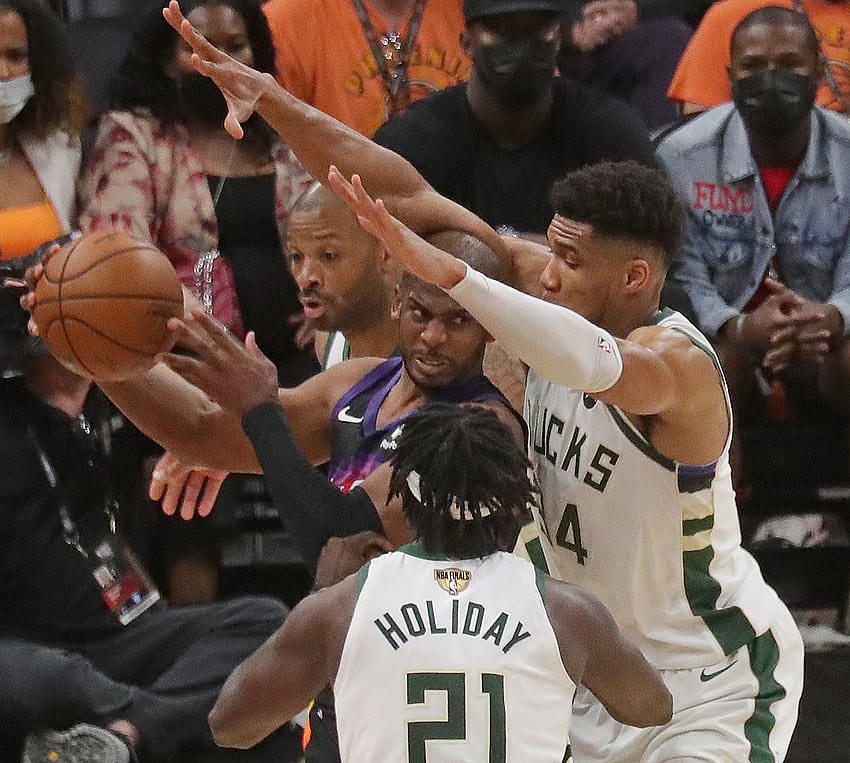 dari Game 1 Final NBA: Milwaukee Bucks vs. Phoenix Suns, milwaukee bucks juara nba 2021 Wallpaper HD