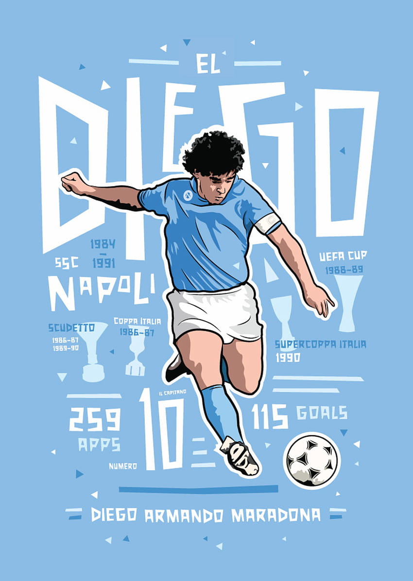 Diego Maradona, maradona napoli Papel de parede de celular HD