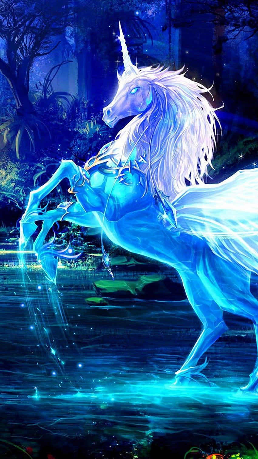 Blue Unicorn Wallpapers  Top Free Blue Unicorn Backgrounds   WallpaperAccess