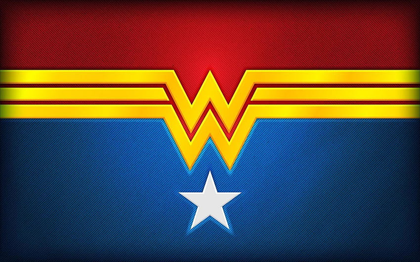Logo Wonder Woman, mobilne logo Wonder Woman Tapeta HD