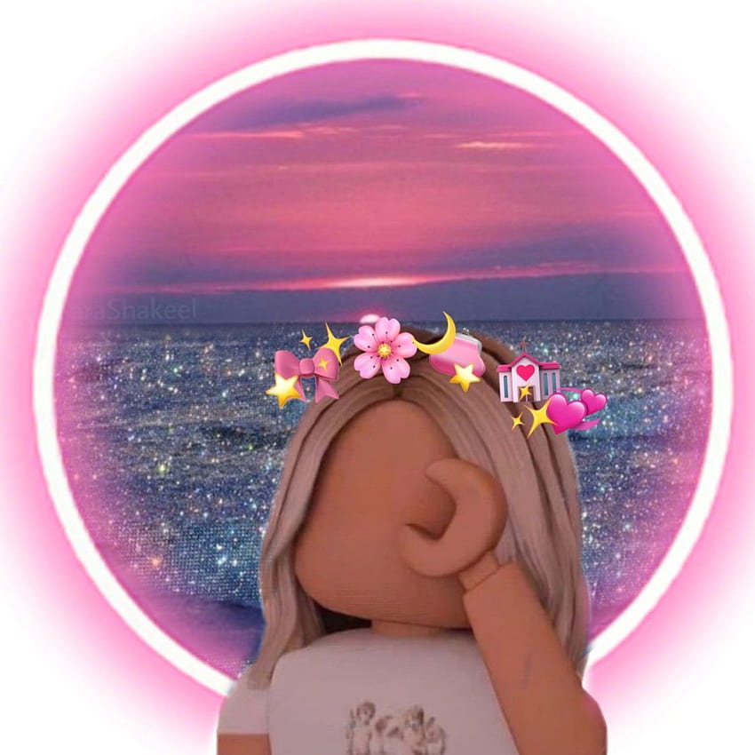 Rosa ästhetischer Roblox-Avatar im Jahr 2020, Roblox-Avatare HD-Handy-Hintergrundbild