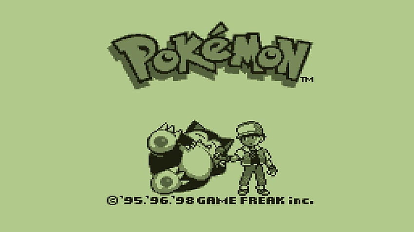 Tela de título inicial do jogo Nintendo Game Boy Pokemon, pokemon gameboy papel de parede HD