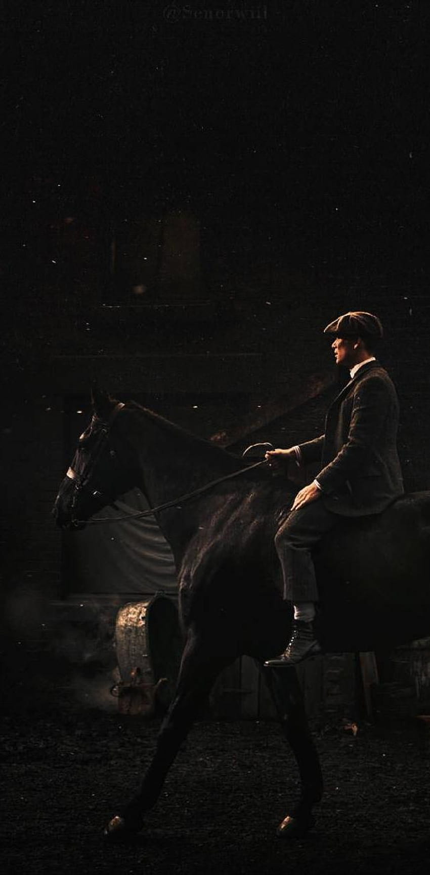 Thomas Shelby by MrR0bot, peaky blinders with horse HD phone wallpaper
