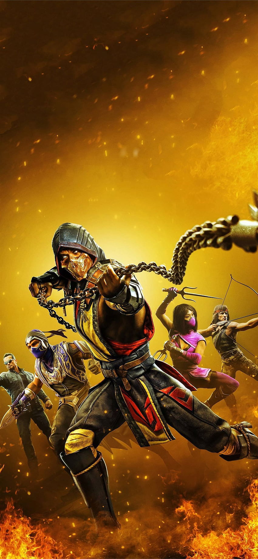 2020 Mortal Kombat 11 iPhone X, Mortal Kombat Android Fond d'écran de téléphone HD