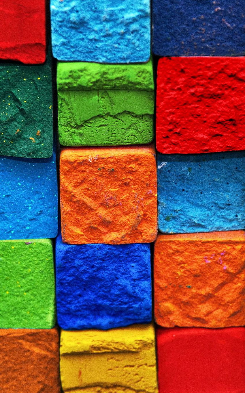 Colorful Brick Mobile Pinterest, phone colorful HD phone wallpaper