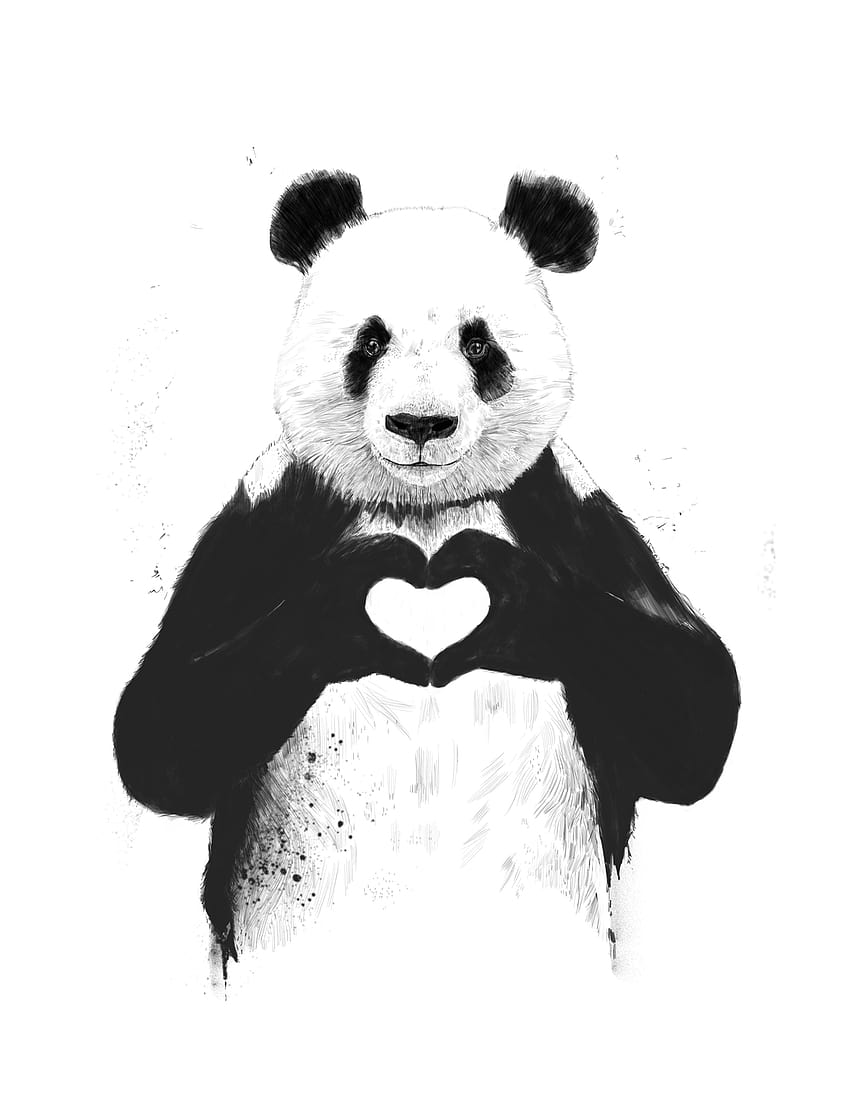 ALL YOU NEED IS LOVE III、パンダの愛 HD電話の壁紙