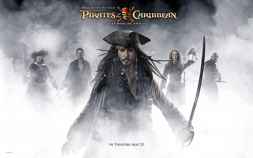 Johnny Depp, kapitan Jack Sparrow Tapeta HD