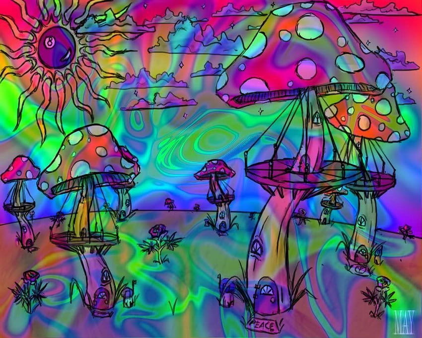 Best 6 Hippie Backgrounds on Hip, hippie art tumblr HD wallpaper