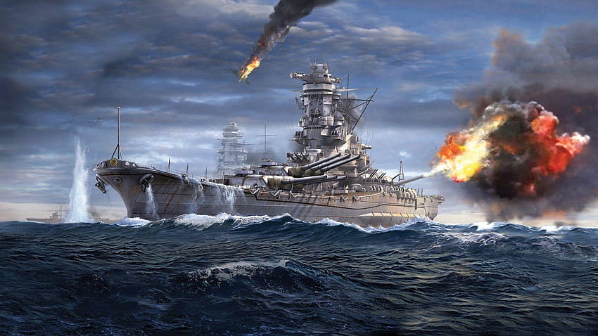 World of Warships Yamato Sfondo HD