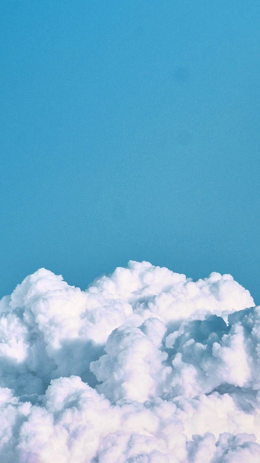 El cielo es hermoso, естетични сини облаци HD тапет за телефон
